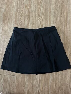 Black A-Line Mini Skirt